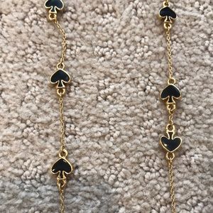 Kate spade gold and black necklace